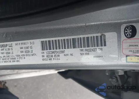 2014 Chrysler 200 Lx from USA, damaged, VIN 1C3CCBAB7EN123907